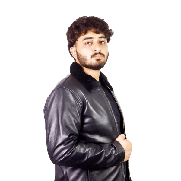 Men’s Shearling Collar Leather Jacket