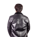 Men’s Shearling Collar Leather Jacket