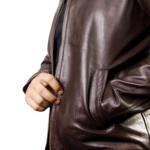 Men’s Shearling Collar Leather Jacket