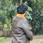 Men’s Shearling Collar Leather Jacket