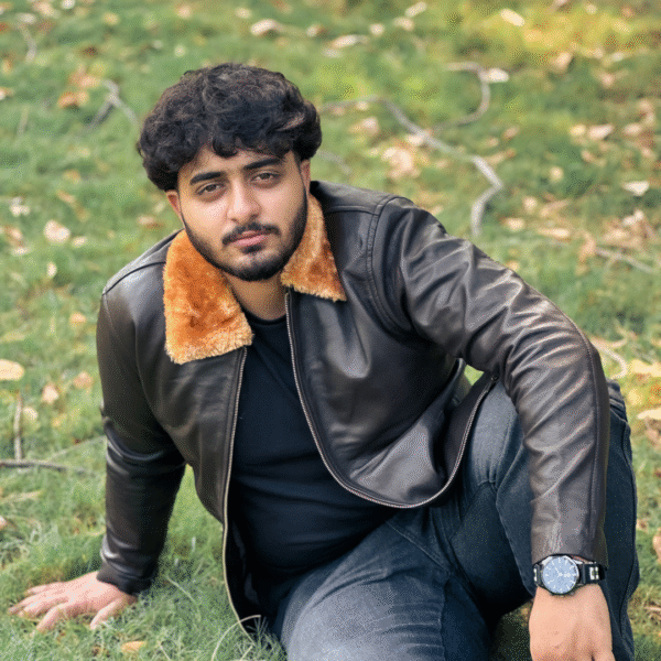 Men’s Shearling Collar Leather Jacket