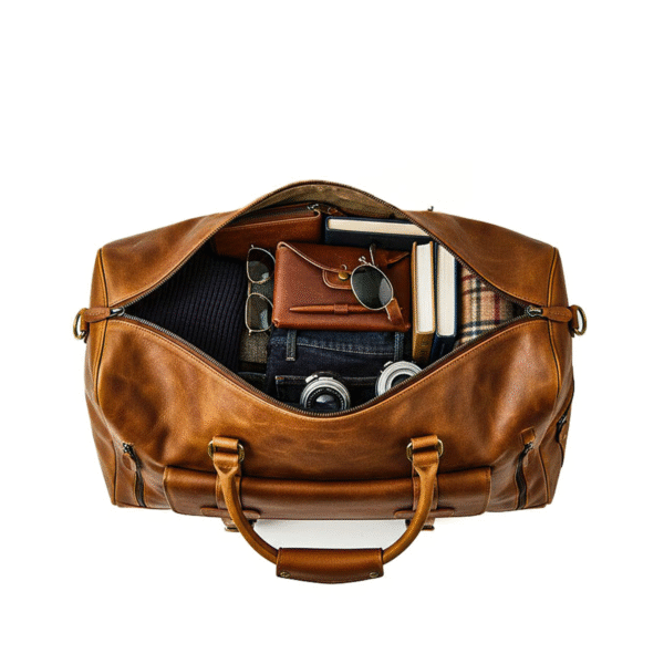 Miraz Premium Leather Duffle Bag – Buffalo & Cowhide Collection