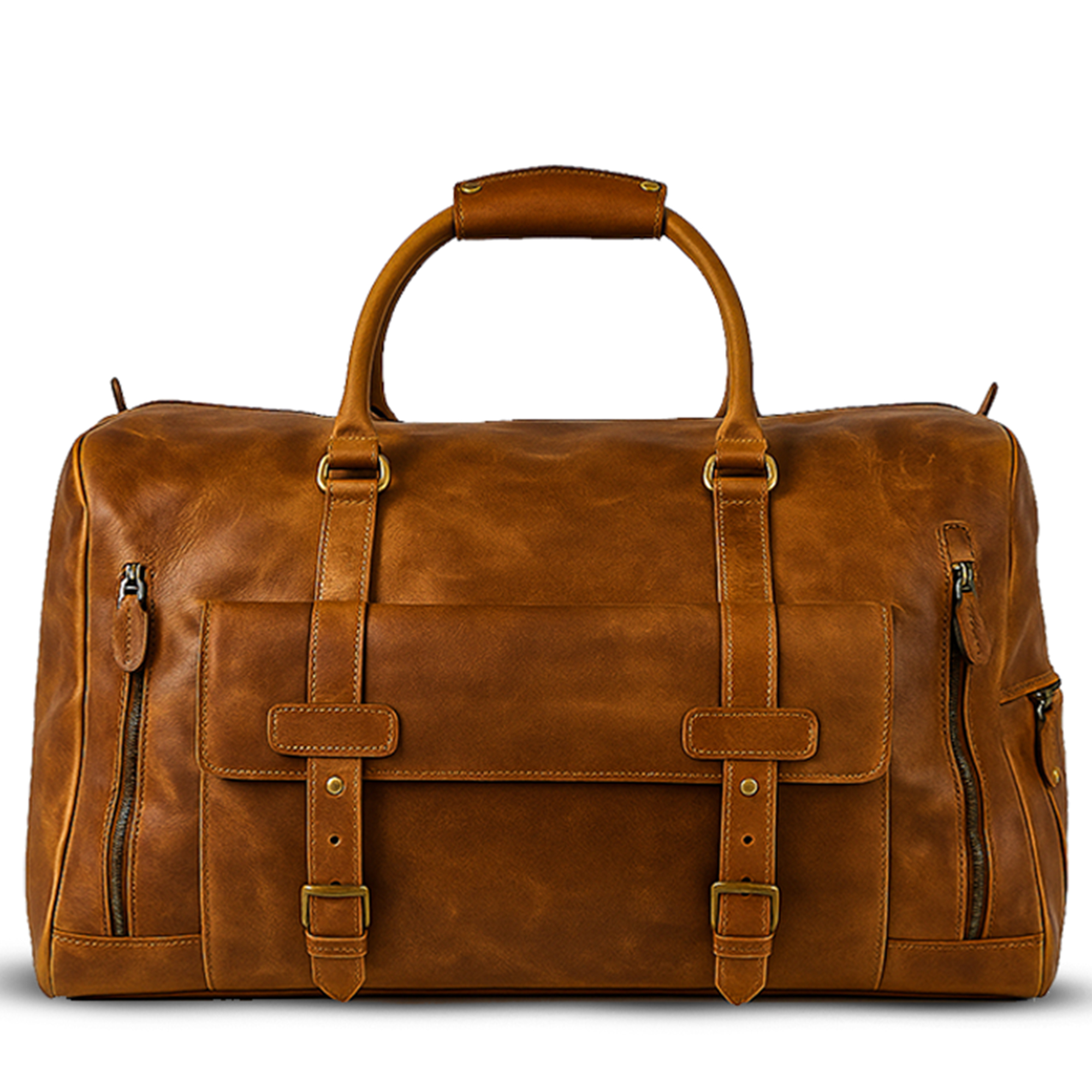 Miraz Premium Leather Duffle Bag – Buffalo & Cowhide Collection