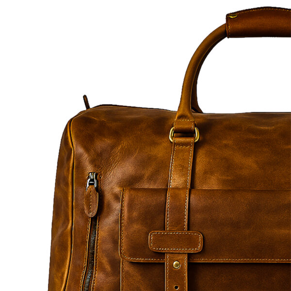 Miraz Premium Leather Duffle Bag – Buffalo & Cowhide Collection