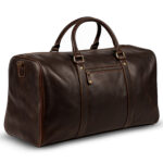Miraz Buffalo Leather Duffle Bag | Handcrafted Travel Companion (Brown)