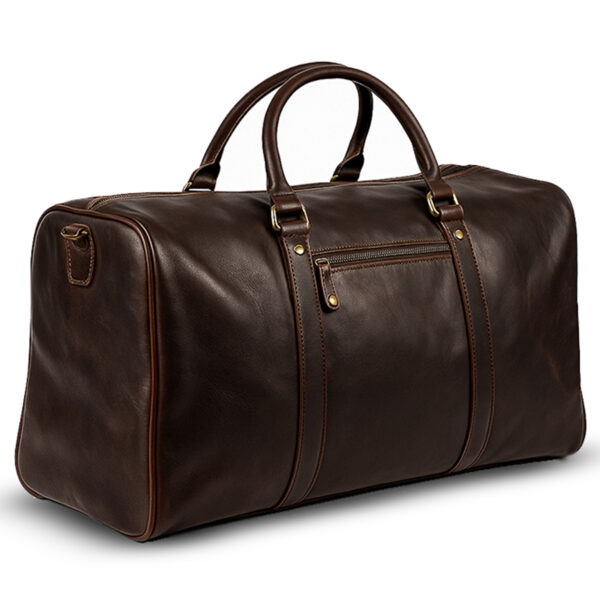 Miraz Buffalo Leather Duffle Bag | Handcrafted Travel Companion (Brown)