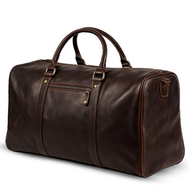 Miraz Buffalo Leather Duffle Bag | Handcrafted Travel Companion (Brown)