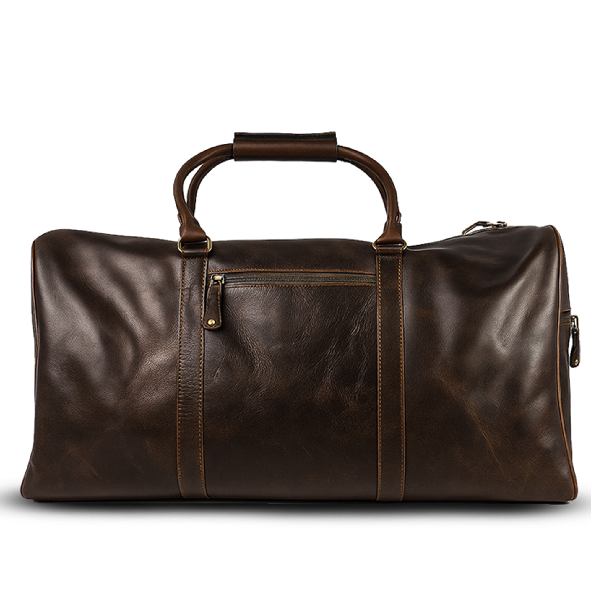 Miraz Buffalo Leather Duffle Bag | Handcrafted Travel Companion (Brown)