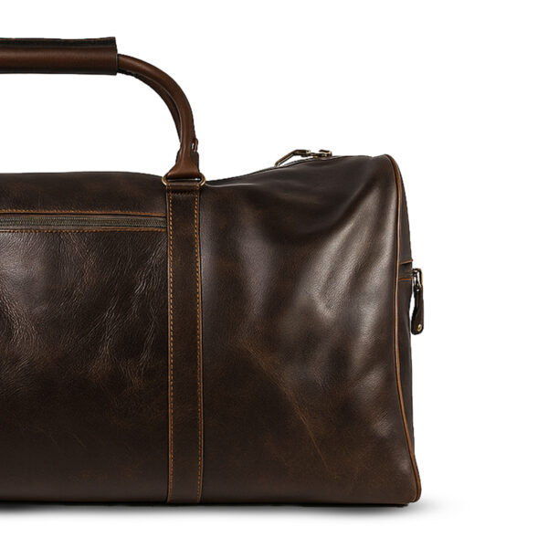 Miraz Buffalo Leather Duffle Bag | Handcrafted Travel Companion (Brown)
