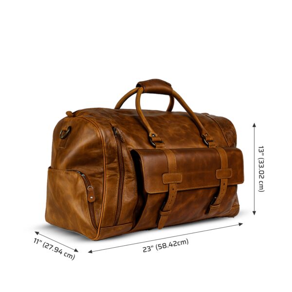 Miraz Premium Leather Duffle Bag – Buffalo & Cowhide Collection