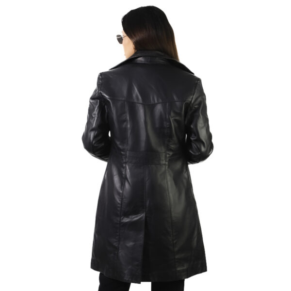 Miraz Longline Women’s Leather Coat