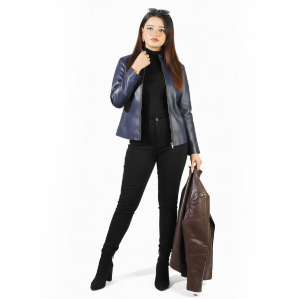 Miraz Women’s Racer Leather Jacket