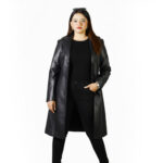 Miraz Longline Women’s Leather Coat