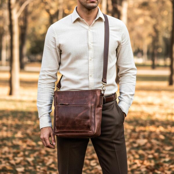 Miraz Premium Leather Crossbody Bag | Elegant Everyday Leather Design