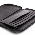 MIRAZ Classic Zip-Around Leather Travel Wallet