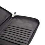 MIRAZ Classic Zip-Around Leather Travel Wallet