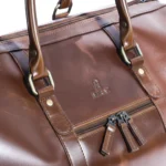 MIRAZ Classic Leather Travel Duffle Bag