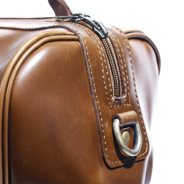 MIRAZ Classic Leather Travel Duffle Bag