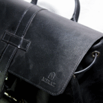 Miraz Leather Buckle-Flap Backpack | Classic Drawstring Edition