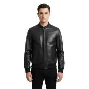Miraz Men’s Premium Nappa Leather Bomber Jacket