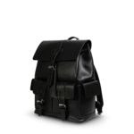 Miraz Leather Buckle-Flap Backpack | Classic Drawstring Edition
