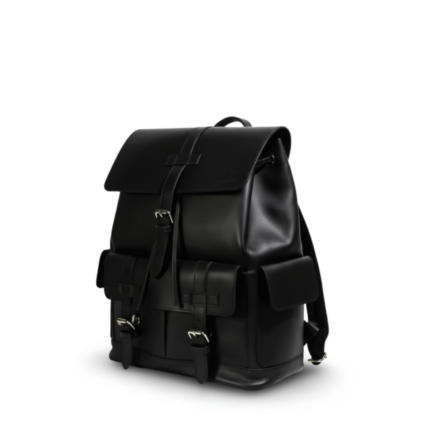 Miraz Leather Buckle-Flap Backpack | Classic Drawstring Edition