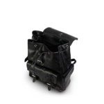 Miraz Leather Buckle-Flap Backpack | Classic Drawstring Edition