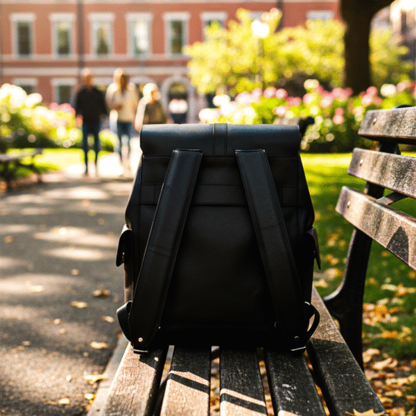 Miraz Leather Buckle-Flap Backpack | Classic Drawstring Edition