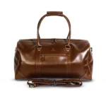 MIRAZ Classic Leather Travel Duffle Bag