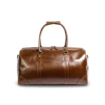MIRAZ Classic Leather Travel Duffle Bag