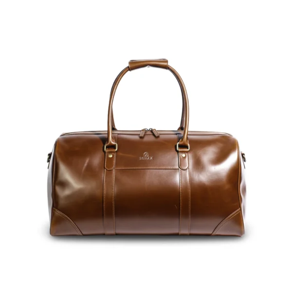 MIRAZ Classic Leather Travel Duffle Bag