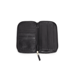 MIRAZ Classic Zip-Around Leather Travel Wallet